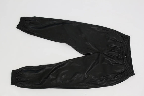 ZARA faux leather cuff pants - S