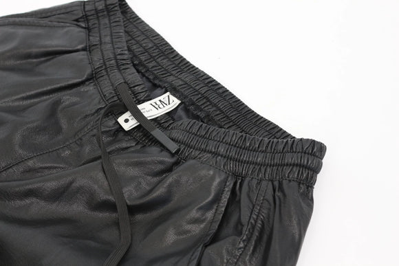 ZARA faux leather cuff pants - S