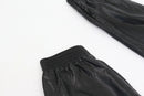 ZARA faux leather cuff pants - S-3