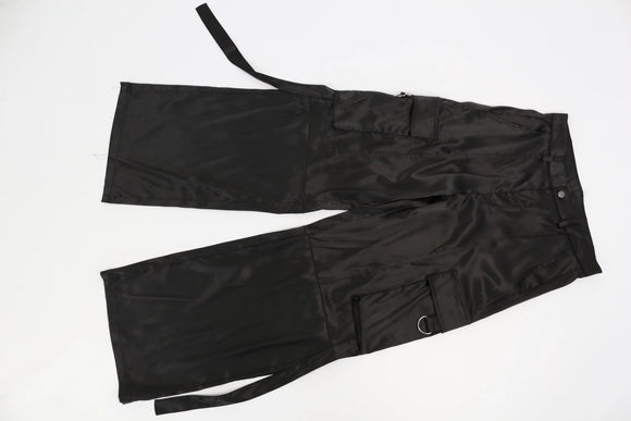 Black stain cargo trousers - 12