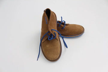 Classic Leather Veldskoen – Blue Accent Detail | Size 4