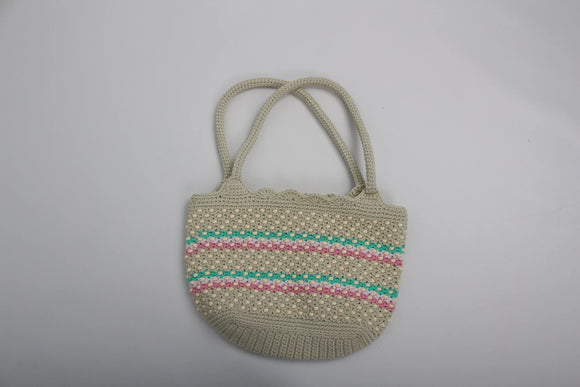 Crochet bag with beads