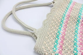 Crochet bag with beads - 0