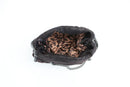 Black suede bag with chain straps-3
