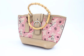 Nine West Summer bag with bamboo handles