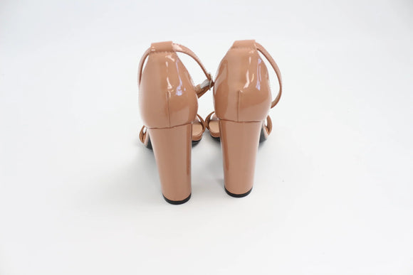 Nude strappy high heels - 5