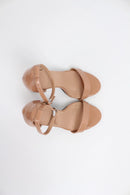 Nude strappy high heels - 5-3