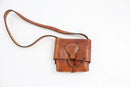 Genuine leather mini satchel-1