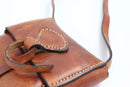 Genuine leather mini satchel-4