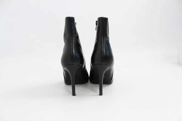 Gianna black leather pointy boots - 4