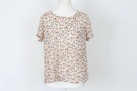 Pink and white blouse - S
