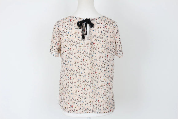 Pink and white blouse - S