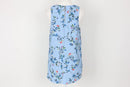 Woolies blue floral sleeveless blouse - 14-3