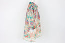 Multi colour printed puff sleeve blouse - L-2