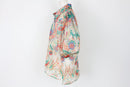 Multi colour printed puff sleeve blouse - L-4