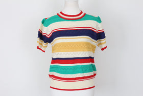 Knitted multi-colour blouse - S