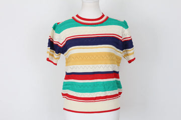 Multicolour Knitted Blouse – S