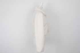 Truworths white faux fur cropped jacket - 0