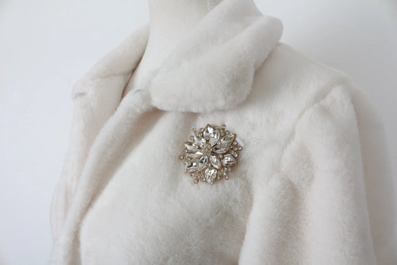 Truworths white faux fur cropped jacket