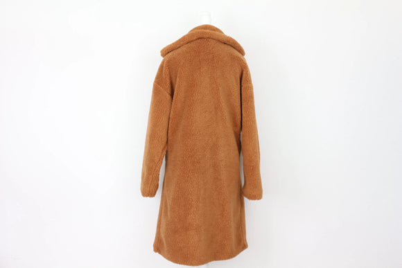 Teddy Bear midi coat - S