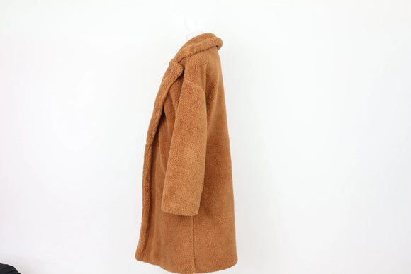 Teddy Bear midi coat - S