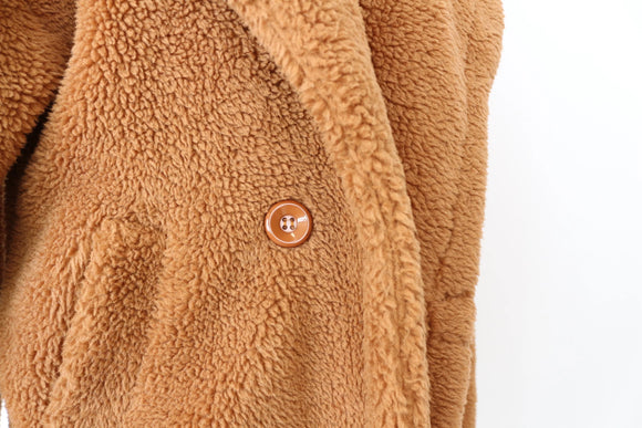 Teddy Bear midi coat - S