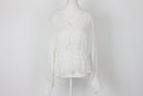 White long sleeve buttoned-down blouse - M-1