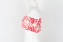 Red and white pleated bandou - S-4