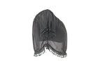 Black off the shoulder chaffon crop top - XS-2