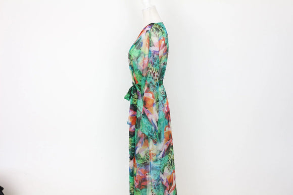 Bright beach cover up - M