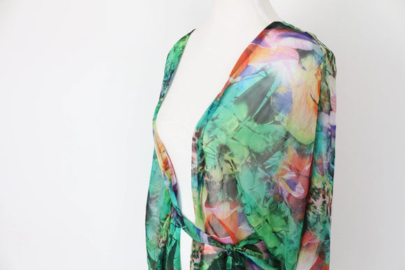 Bright beach cover up - M
