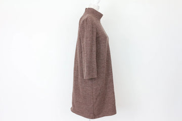Zara Brown Knitted Turtleneck Sweater Dress – M - 0