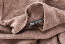 ZARA brown knitted dress - M-6