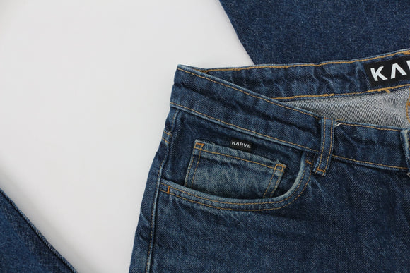 KARVE dark blue straight leg jeans - 33