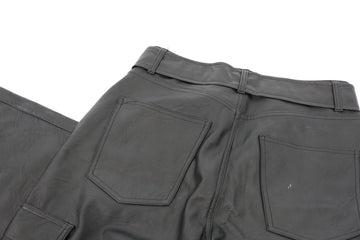 Cotton On Curvy Faux Leather Cargo Pants – W30 - 0