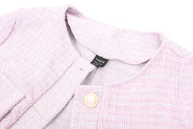 Shein purpler and pink cropped burberry style jacket - S - 0