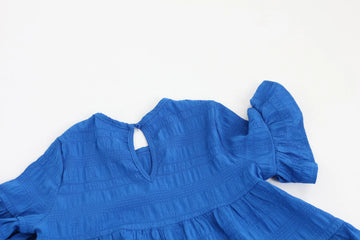 Blue trapeze dress - 5-6 - 0