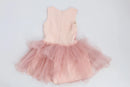 Pink dress with beading and tulle - 6-7-2