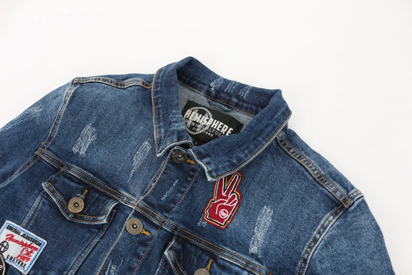 Hemisphere denim jacket - L