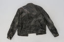 Vintage faux leather patchwork jacket - L-3