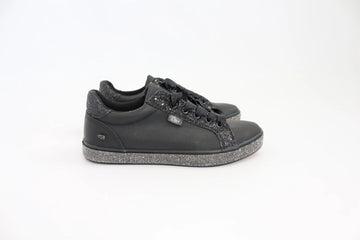Miss Black Glitter & Rhinestone Sole Sneakers – UK 7