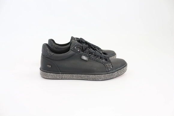 Miss Black sparkly black sneaker - 7
