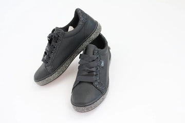 Miss Black Glitter & Rhinestone Sole Sneakers – UK 7 - 0