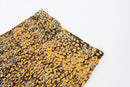 Orange and grey cheetah print pleated wide leg trousers - L-2