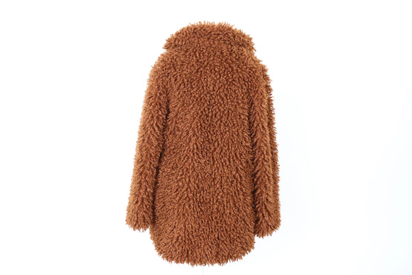 YDE Brown teddy bear jacket - M