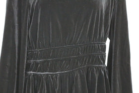 Ginger Mary black velvet long sleeve blouse - 40 - 0