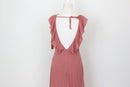YDE Pink pleated chiffon maxi dress - M-5