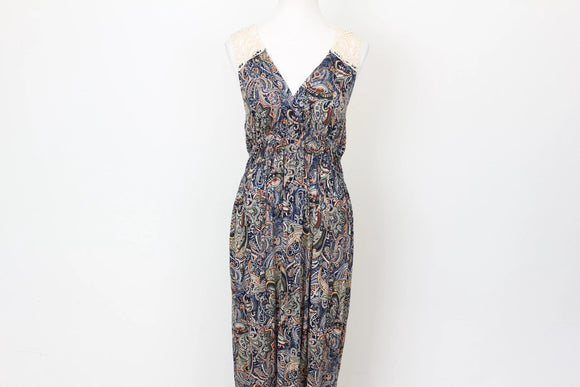 YDE Bohemian style maxi dress with crochet back - M