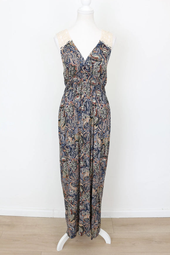YDE Bohemian style maxi dress with crochet back - M