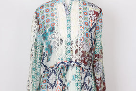 YDE Bohemian style long sleeve chiffon dress - M - 0